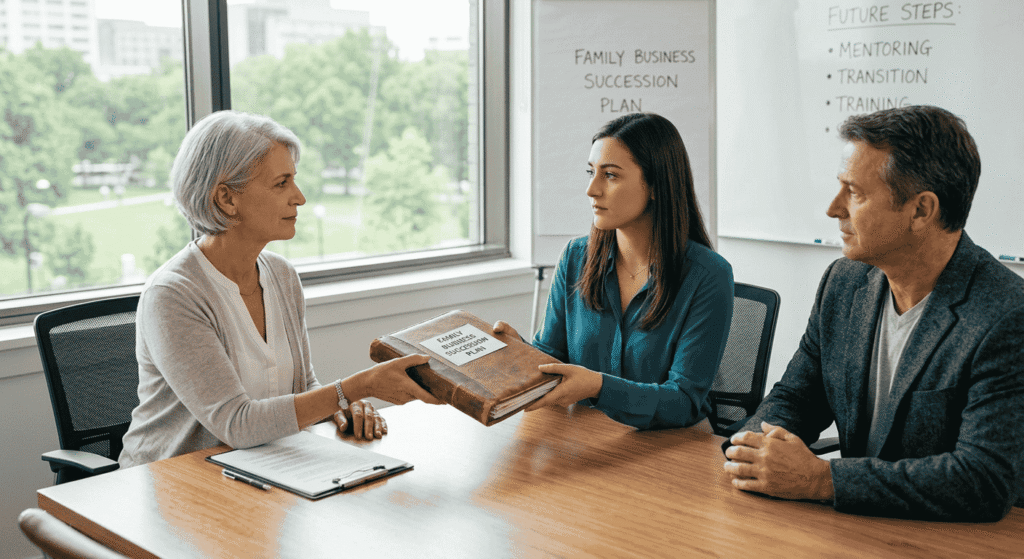 Family business partners having a professional discussion